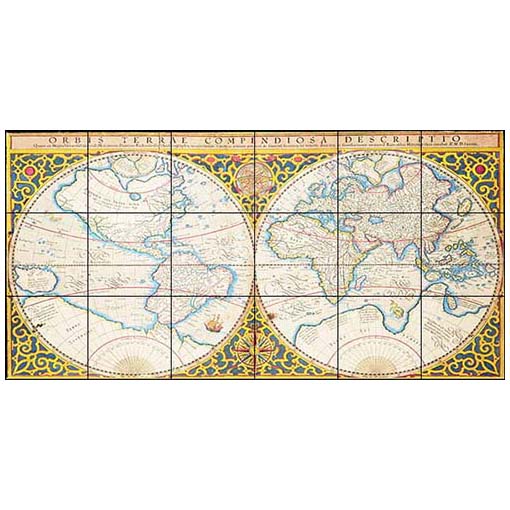 1587 Old World Map